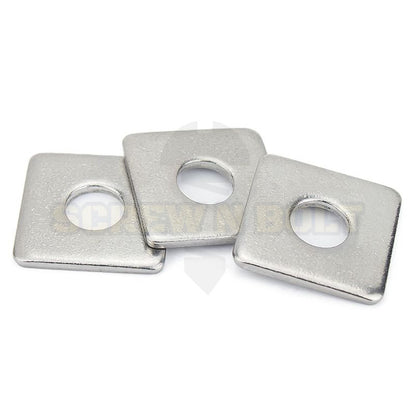 แหวนรอง 4 เหลี่ยม สี่เหลี่ยม ขอบมน สแตนเลส 304 - M10 M12 M14 M16 M20 / Square Washer SUS304