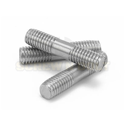 สตัด โบลท์  เกลียวไม่ตลอด สแตนเลส 304 เกลียวมิล 2 ข้าง M20 / 2 Thread End Stud Bolt SUS304