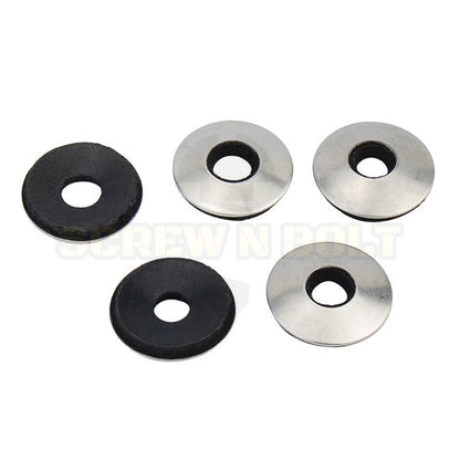 แหวนรอง กันน้ำซึม กันรั่ว แหวนรองน็อตหลังคา กันสนิม สแตนเลส 304 - รู 4 - 10 มม. / Sealing EPDM Washer SUS304