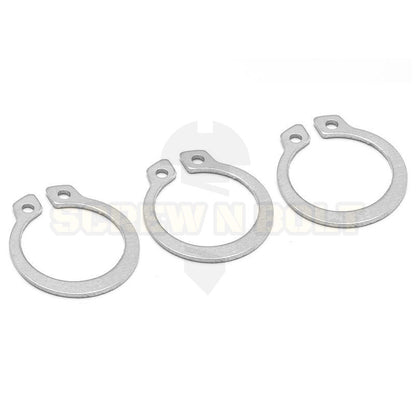 แหวนล็อค นอก ตัว C รัดเพลา สแตนเลส 304 - dia 6 - 60 mm. / External Retaining Snap Ring SUS304
