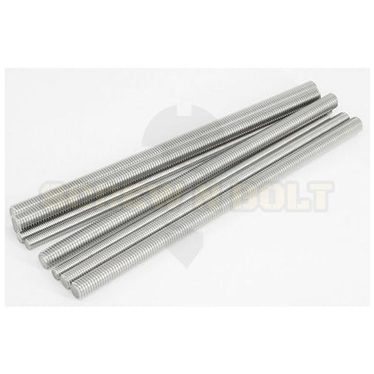 สตัด โบลท์ ตลอด ยาว 1 เมตร สแตนเลส 304 เกลียวมิล หยาบ M4 M5 M6 / Stud Bolt Thread Rod 1 Meter SUS304