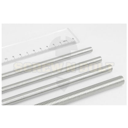 สตัด โบลท์ ตลอด ยาว 1 เมตร สแตนเลส 304 เกลียวมิล หยาบ M20 M22 M24 / Stud Bolt Thread Rod 1 Meter SUS304