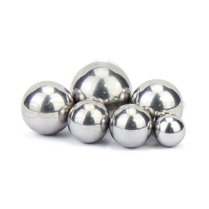 เม็ดลูกปืน ลูกปืนเม็ดกลม ลูกปืนแบริ่ง สแตนเลส 304 กันสนิม ไซส์: 0.5 - 10 mm. / Stainless Steel Ball Bearing SUS304
