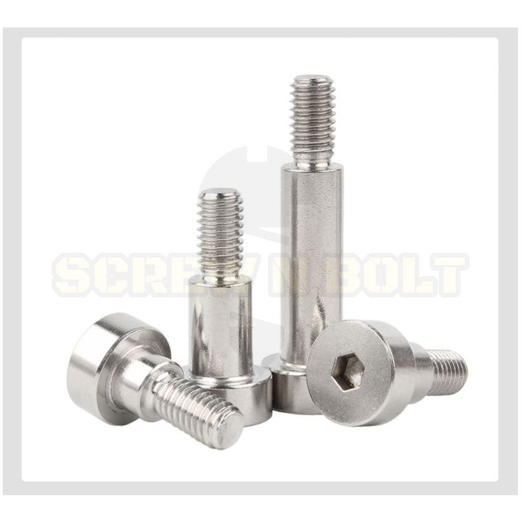 น็อต สกรู โชว์เดอร์ โบลท์ จม สแตนเลส 304 เกลียวมิล หยาบ M2 M2.5 M3 / Shoulder Hex Socket Machine Screw SUS304