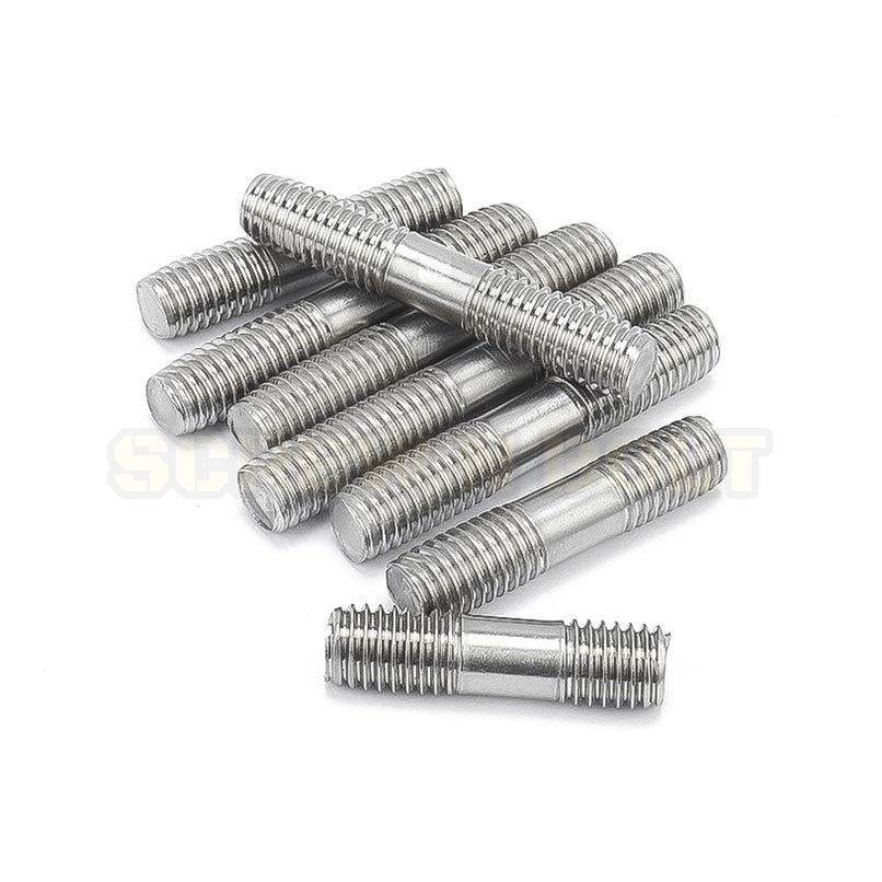 สตัด โบลท์  เกลียวไม่ตลอด สแตนเลส 304 เกลียวมิล 2 ข้าง M3 M4 M5 / 2 Thread End Stud Bolt SUS304