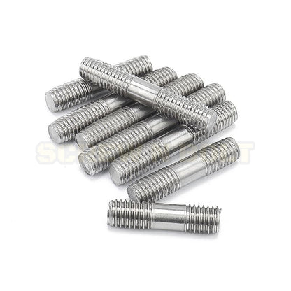 สตัด โบลท์  เกลียวไม่ตลอด สแตนเลส 304 เกลียวมิล 2 ข้าง M3 M4 M5 / 2 Thread End Stud Bolt SUS304