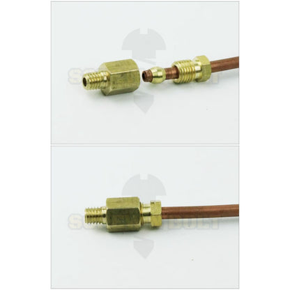 (ยกชุด) ข้อต่อ ล็อคใน แบบตรง เกลียวนอก ต่อท่อ ต่อสาย ทองเหลือง PD M4 M5 M6 M8 1/4 1/8 / Direct Tube Fitting, Brass