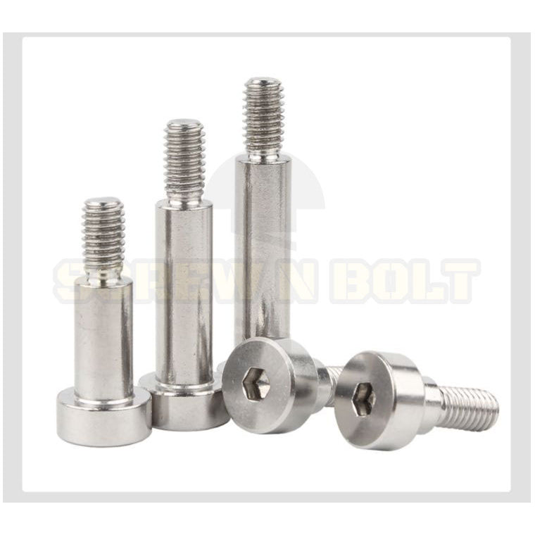 น็อต สกรู โชว์เดอร์ โบลท์ จม สแตนเลส 304 เกลียวมิล หยาบ M4 M5 / Shoulder Hex Socket Machine Screw SUS304