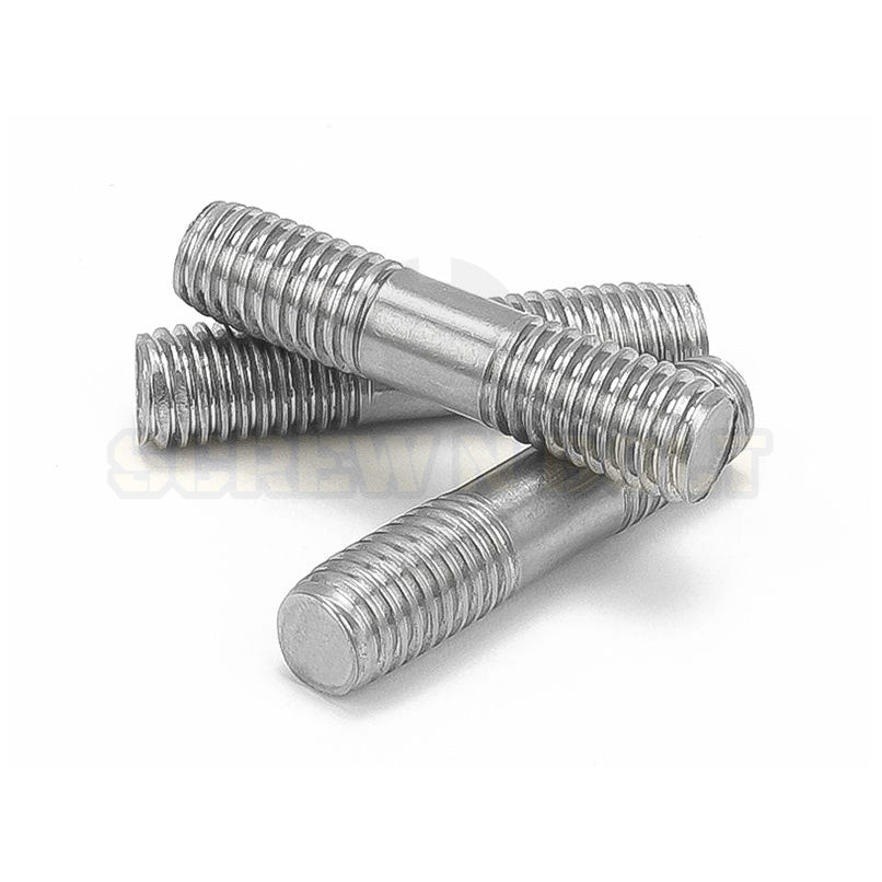 สตัด โบลท์  เกลียวไม่ตลอด สแตนเลส 304 เกลียวมิล 2 ข้าง M3 M4 M5 / 2 Thread End Stud Bolt SUS304