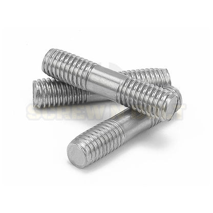 สตัด โบลท์  เกลียวไม่ตลอด สแตนเลส 304 เกลียวมิล 2 ข้าง M3 M4 M5 / 2 Thread End Stud Bolt SUS304