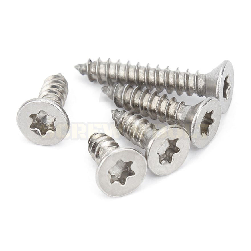 น็อต สกรู หัวเตเปอร์ F ช่องขัน ดาว ท็อกซ์ สแตนเลส 304 เกลียวปล่อย M4 M5 M6 / Flat Head Torx Tapping Screw SUS304