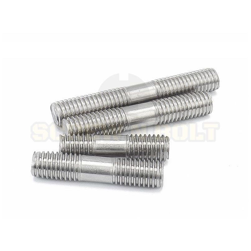 สตัด โบลท์  เกลียวไม่ตลอด สแตนเลส 304 เกลียวมิล 2 ข้าง M3 M4 M5 / 2 Thread End Stud Bolt SUS304