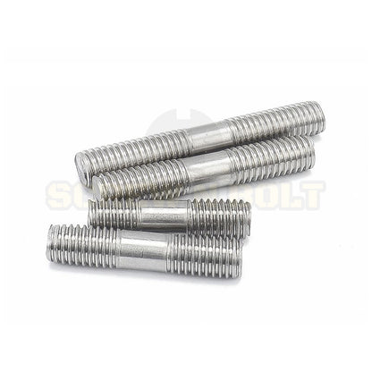 สตัด โบลท์  เกลียวไม่ตลอด สแตนเลส 304 เกลียวมิล 2 ข้าง M3 M4 M5 / 2 Thread End Stud Bolt SUS304