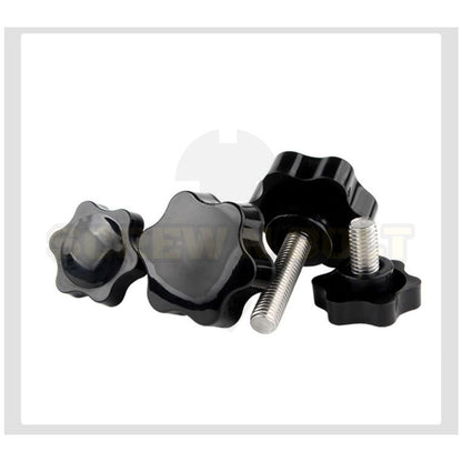 น็อต ลูกบิด ด้ามจับ มือหมุนดอกไม้ สแตนเลส 304 กว้าง 48 มม. M8 M10 M12 / STAR GRIP KNOB BOLT SUS304