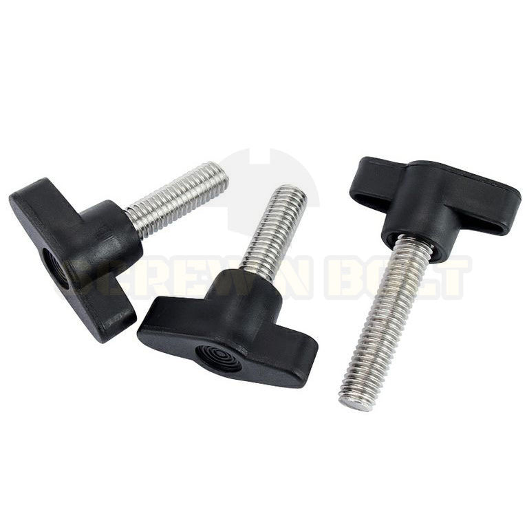 น็อต ลูกบิด ด้ามจับ มือหมุน ตัวที T สแตนเลส 304 กว้าง 35-40 มม. M5 M6 M8 / T GRIP KNOB BOLT SUS304