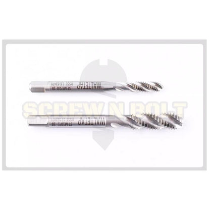 ดอกต๊าปเกลียว ร่องเลื้อย HSS-E รูตัน/รูทะลุ เศษขึ้นบน เหมาะงานอลูมิเนียม สังกะสี หุน หยาบ #1 - #12 / UNC Spiral Tap
