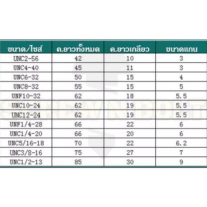 ดอกต๊าปเกลียว ร่องเลื้อย ชุบไทเทฯ+คาร์บอน รูตัน/รูทะลุ เศษขึ้นบน เหมาะงานเหล็กแข็ง หุน หยาบ #2-1/2 / TICN UNC Spiral Tap