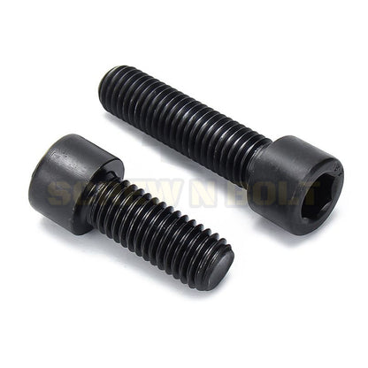 น็อต สกรู หัวจม 6 เหลี่ยม เหล็กแข็ง 8.8 รมดำ เกลียวมิล M16 M20 / Hex Socket Head Cap Machine Screw 8.8 Grade