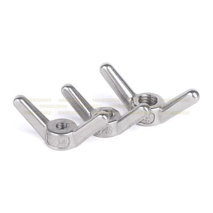 หัวน็อต ตัวเมีย หางปลา ปีก โค้งมน กลม สแตนเลส 304 เกลียวมิล หยาบ M12 M14 M16  / Wing Nut Round SUS304